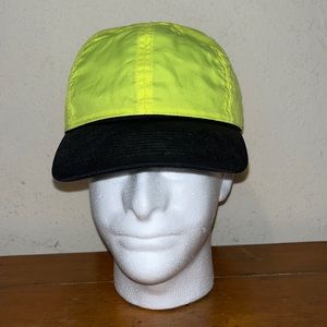 Enhanced visibility neon yellow and black cap. New w/o tags